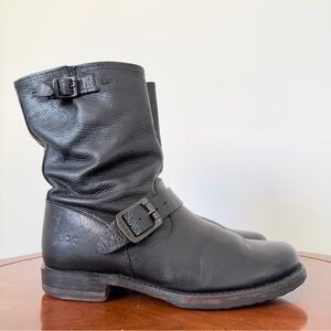 Frye Women’s Veronica Short Black Leather Riding Boot | US 8.5